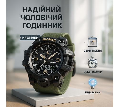 Рыбацкие часы SKMEI 1586AG, Часы на руку для военных Военные для военнослужащих DU-66