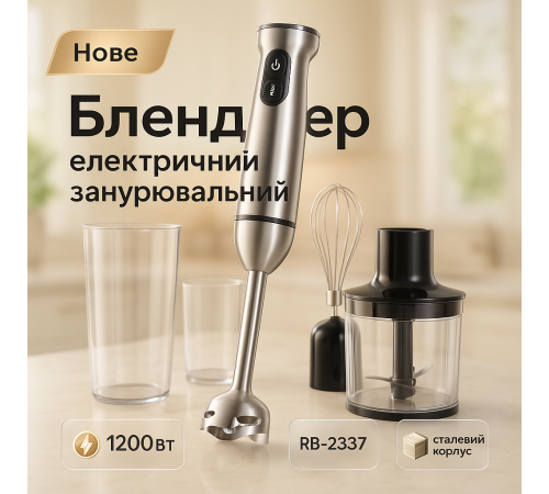 Легкий блендер для дома, Блендер с измельчителем удобный для кухни погружной электрический EA-96
