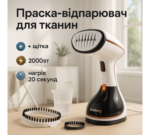 Ручний відпарювач для дому та подорожей, Ручний відпарювач для різних типів тканин JE-43