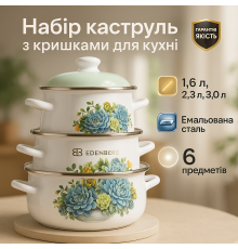 Набор посуды для любых плит, Фирменные наборы кастрюль, Набор практичных кастрюль GF-41