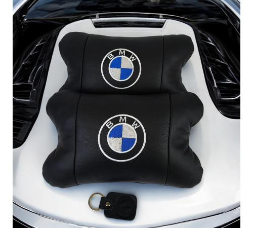 Автоподушка під голову BMW, Сувенірні автомобільні подушки, Авто подушка під шию, Авто подушки в машину JC-65