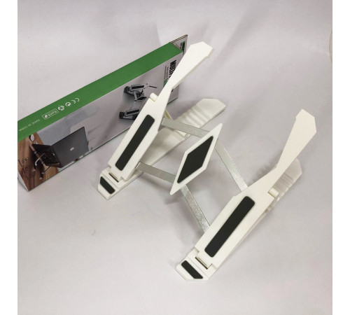 Підставка для ноутбука Multi-Position foldable bracket JC-25 8х22смСтильна підставка. Колір: білий BF-58