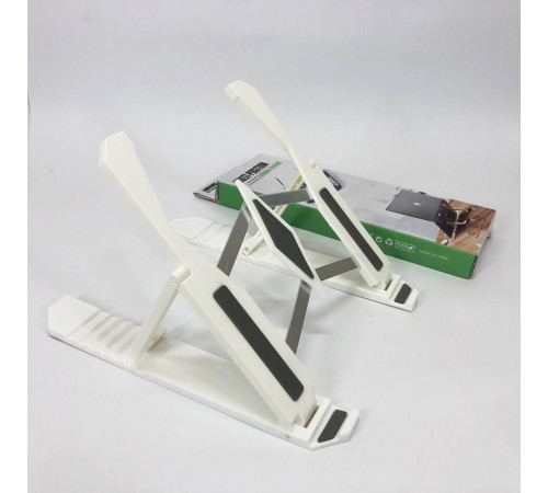 Підставка для ноутбука Multi-Position foldable bracket JC-25 8х22смСтильна підставка. Колір: білий BF-58