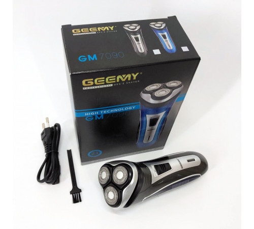 Бритва сеточная профессиональная GEEMY GM-7090, Мужская бритва на батарейках, Бритвы электрические XS-73