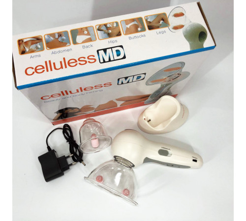Массажер вакуумный антицеллюлитный Celluless MD NEW вакуумно-роликовый эффективный массажер Целлюлес BS-71