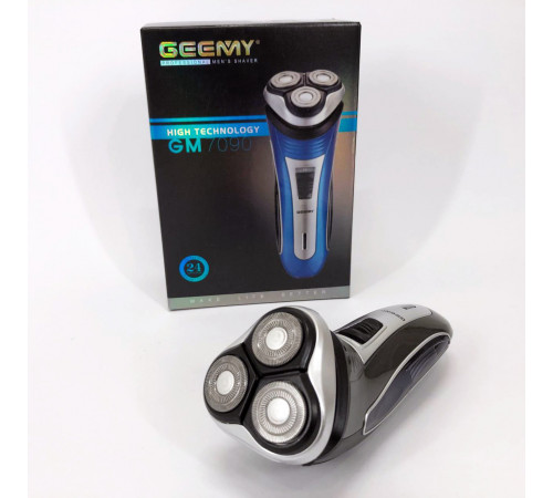Бритва сеточная профессиональная GEEMY GM-7090, Мужская бритва на батарейках, Бритвы электрические XS-73