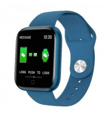 Smart Watch T80S, два браслети, температура тіла, тиск, оксиметр. Колір: синій ED-10