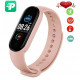 Смарт браслет M5 Smart Bracelet Фітнес трекер Watch Bluetooth. Колір рожевий JM-99 за 385 грн