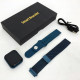 Smart Watch T80S, два браслета, температура тела, давление, оксиметр. Цвет: синий ED-10