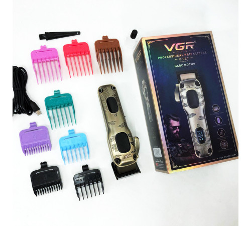 Набор для удаления волос с зарядным устройством VGR V-027, Перезаряжаемый набор для стрижки волос CY-18