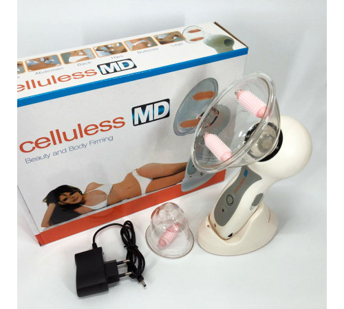 Массажер вакуумный антицеллюлитный Celluless MD NEW вакуумно-роликовый эффективный массажер Целлюлес BS-71