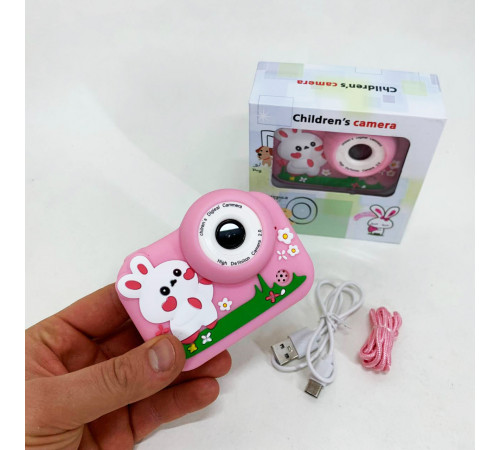 Детский фотоаппарат M03 PINK RABBIT EP-48