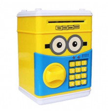 Детская копилка-сейф UKC электронная Minion с кодовым замком и купюроприемником Банкомат для денег Миньон OL-47