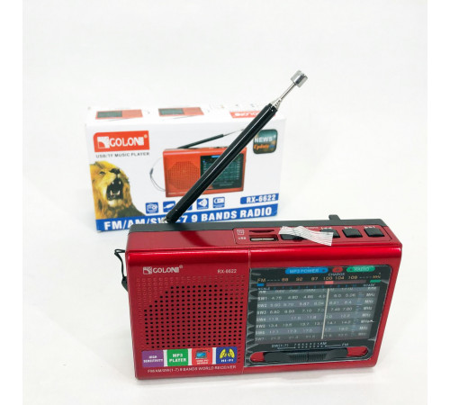 Радиоприемник с хорошим приемом для дачи MP3 USB Golon RX-6622, Фм радиоприемник от сети 220в IL-63