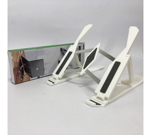 Підставка для ноутбука Multi-Position foldable bracket JC-25 8х22смСтильна підставка. Колір: білий BF-58