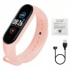 Смарт браслет M5 Smart Bracelet Фітнес трекер Watch Bluetooth. Колір рожевий JM-99 за 385 грн
