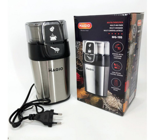Кофемолка мощная бытовая MAGIO, Кофемолка хорошая для специй Универсальная бытовая US-53