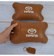 Удерживающая подушка для шеи в автомобиле Toyota, Автомобильная подушка для шеи с лого KZ-60