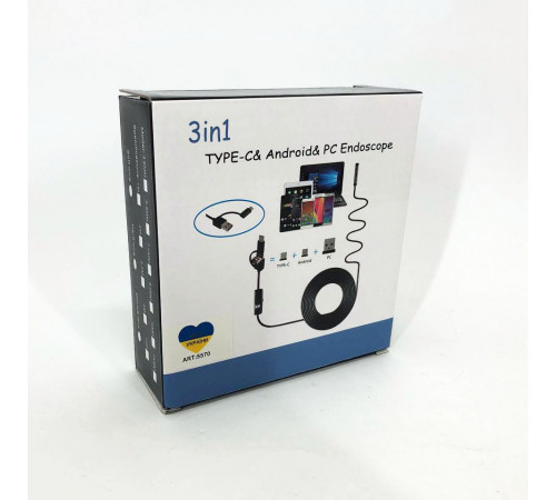 Камера ендоскоп для авто 2, Usb камера ендоскоп, Ендоскоп для смартфона Цифровий LG-53