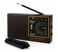 Фм радіоприймач від мережі 220в GOLON, Портативне fm радіо з usb, Міні радіо, Стаціонарний радіоприймач SH-86