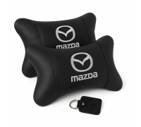 Подушки для шиї на підголівник Mazda Мазда, Подушки з логотипом від виробника на крісло в авто AC-18