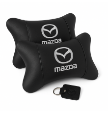 Подушки для шиї на підголівник Mazda Мазда, Подушки з логотипом від виробника на крісло в авто AC-18
