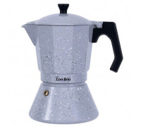 Гейзерная кофеварка Con Brio 450 мл CB-6709, гейзерная кофеварка для индукции, кофеварка гейзерного типа RU-69