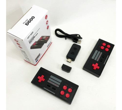 Приставка ігрова для телевізора з вбудованими іграми Mini Game Box D600 HDMI, Приставка в ретростилі XK-51