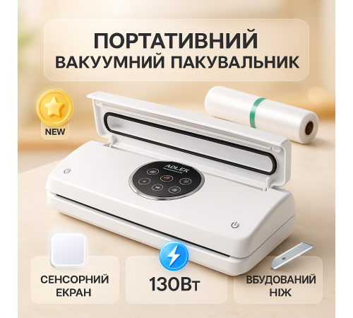 Апарат для вакуумного пакування овочів, Апарат для вакууму продуктів, Вакуумний вакууматор TN-76 за 4176 грн