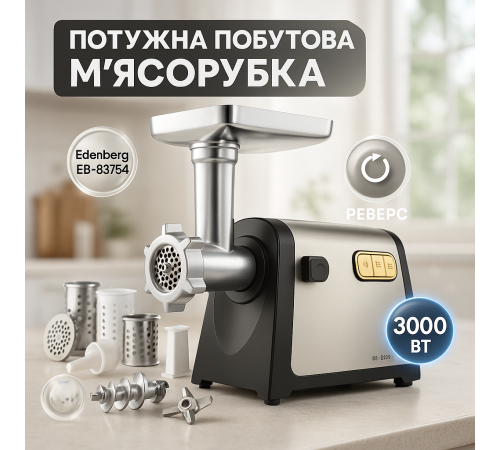М'ясорубка електрична метал, М'ясорубка для сосисок Електричні 'ясорубки кухонні VX-76 за 3673 грн