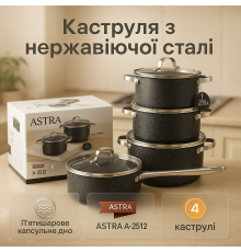 Набір каструль для плит 12, Каструлі з прозорими кришками, Якісний набір каструль, Модні набори посуду JS-10