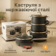 Набор качественных каструль, Набор практичных кастрюль Качественный кастрюль JS-10