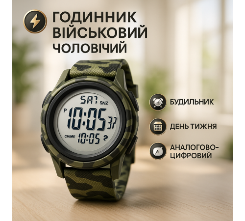 Армейские электронные часы, Бюджетные спортивные часы для рыбалки и походов AW-54