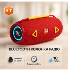 Bluetooth колонка з різнокольоровим підсвічуванням зі стереозвуком, Портативна колонка з Bluetooth FO-48