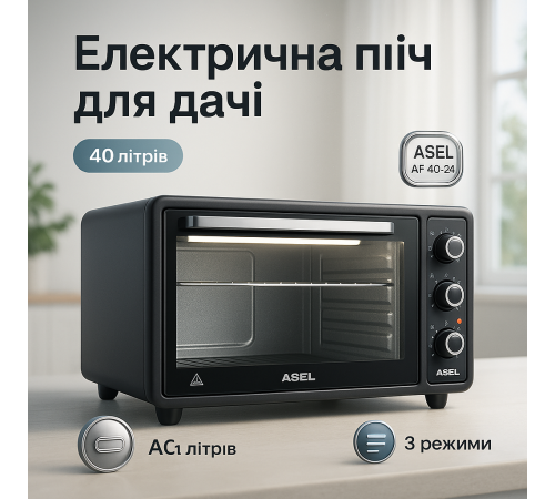 Духовка электрическая гриль ASEL, Мультипечь для домашних блюд, Печь-плита электрическая IM-28