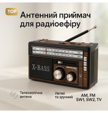 Радіоприймачі аналогові Golon, Портативне радіо, FM-приймачі, Ретро кухонне радіо FI-27