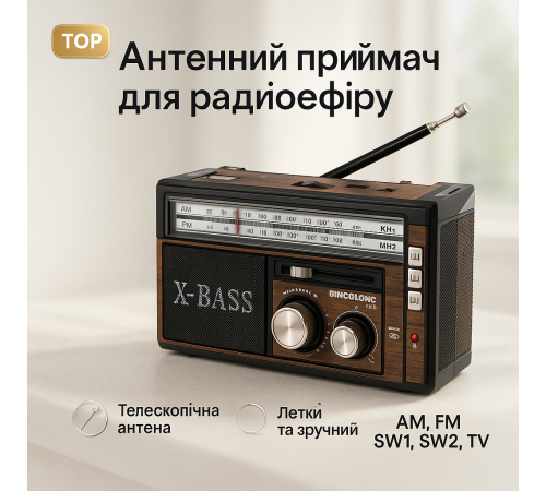 Радіоприймачі аналогові Golon, Портативне радіо, FM-приймачі, Ретро кухонне радіо FI-27