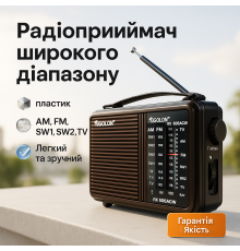 Радіоприймачі від мережі GOLON RX-608, Стаціонарний радіоприймач, Сучасні радіоприймачі в стилі ретро PS-24