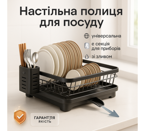 Стойка для хранения посуды, Органайзер для мытья посуды Сушка для кухни FM-81