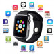Смарт-часы Smart Watch A1 умные электронные со слотом под sim-карту + карту памяти micro-sd. Цвет: черный HG-19