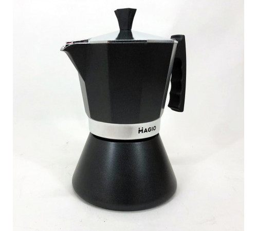 Кофеварка для плити Magio MG-1005 300 мл, Маленькая кофеварка на 3 чашки гейзерная для офиса NL-75