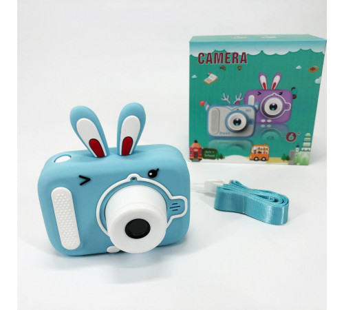 Детский цифровой фотоаппарат X900 Rabbit. Цвет: голубой AZ-42