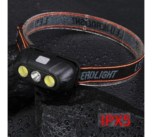 Очень мощный налобный фонарь KX-215-LED-2COB, Налобный фонарик bailong фонарь с линзой GV-21