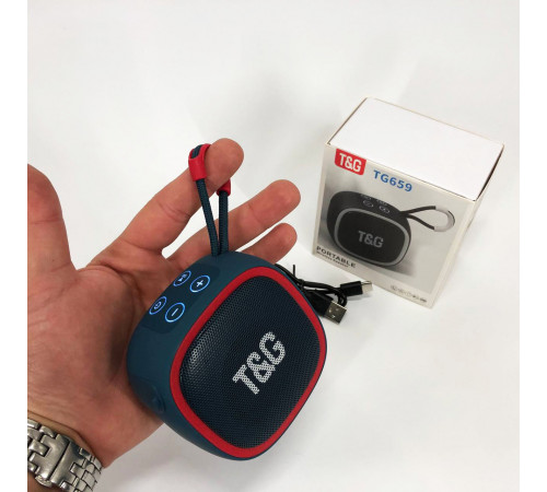Колонка переносная для музыки TG659, Bluetooth колонка с USB и AUX входом, Активные колонки для дома JG-93