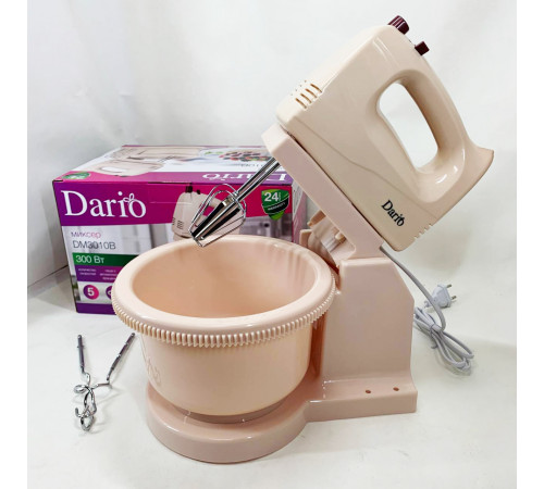 Миксер для перемешивания сыпучих смесей Dario DM3010B 300 Вт, Миксер бытовой для кремов FD-78