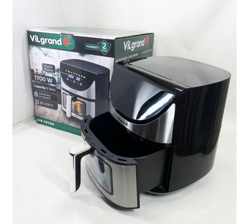 Качественная фритюрница без масла ViLgrand, Аэрофритюрница для приготовления фри, Еда без масла CF-59