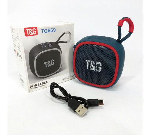 Колонка переносная для музыки TG659, Bluetooth колонка с USB и AUX входом, Активные колонки для дома JG-93