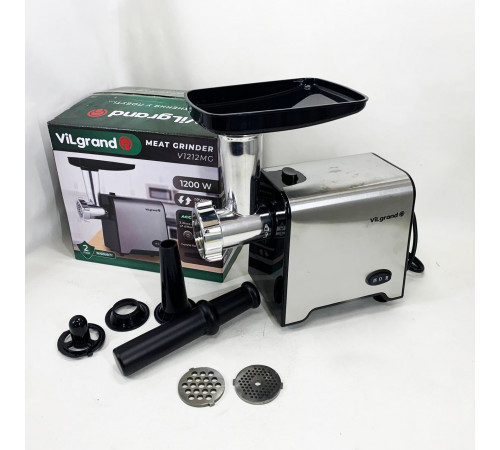 Мясорубки для ресторанов VILGRAND V1212MG 1200 Вт, Мясорубка 2000 вт, Мясорубка металлическая WB-52
