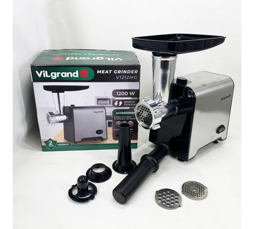 Мясорубки для ресторанов VILGRAND V1212MG 1200 Вт, Мясорубка 2000 вт, Мясорубка металлическая WB-52
