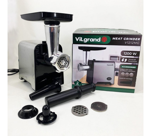 Мясорубки для ресторанов VILGRAND V1212MG 1200 Вт, Мясорубка 2000 вт, Мясорубка металлическая WB-52